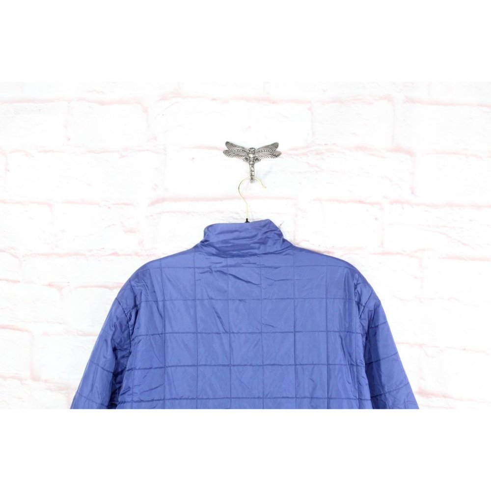 LL Bean Classic Blue Nylon Insulated Water-Resistant Full Zip Jacket M Reg - Picture 8 of 10
